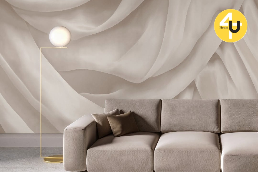 Bí Quyết Chọn Giấy Dán Tường Phòng Khách Hiện Đại Chuẩn Gu Thẩm Mỹ